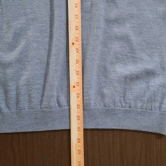 Brook's Brothers 346 Men's Merino Wool Sweater Vest Light Blue XL - Picture 7 of 7